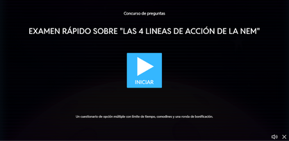 JUEGO INTERACTIVO #41 EXAMEN RÁPIDO LAS 4 LINEAS DE ACCIÓN DE LA NEM