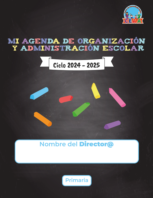 Agenda Gises DIRECTOR Primaria Ciclo Escolar 2024 - 2025 en PDF