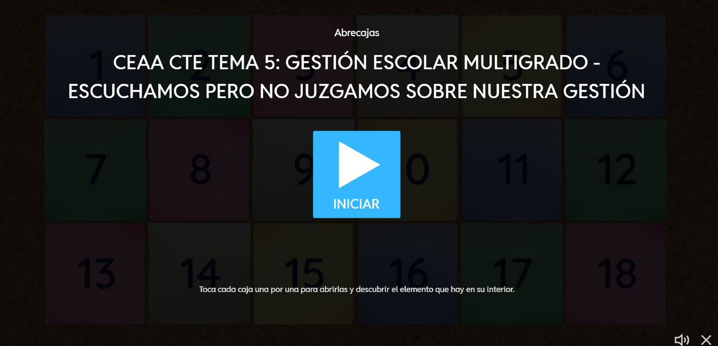 3 Juegos Interactivos CTE Multigrado Tema 5 (Requieren conexión a internet)