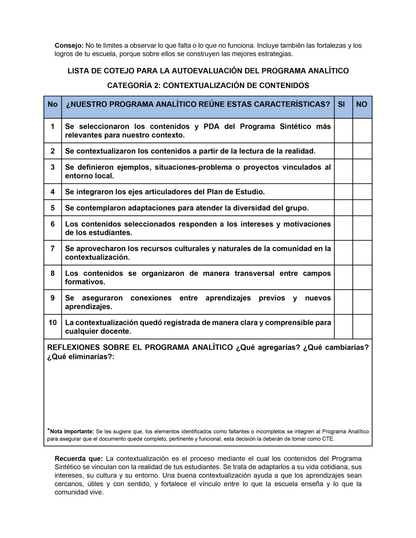 AUTOEVALUACIÓN DEL PROGRAMA ANALÍTICO EDITABLE