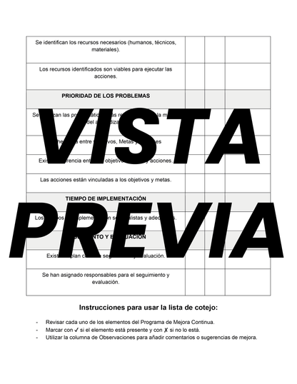Lista de Cotejo Quinta Sesión CTE Editable
