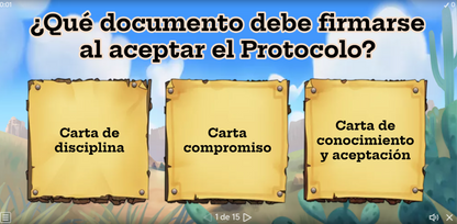 JUEGO INTERACTIVO #1 EXÁMEN RÁPIDO: PROTOCOLO PARA LA CONVIVENCIA ARMÓNICA DEL ESTUDIANTADO EN LOS PLANTELES FEDERALES DE EMS - Media Superior