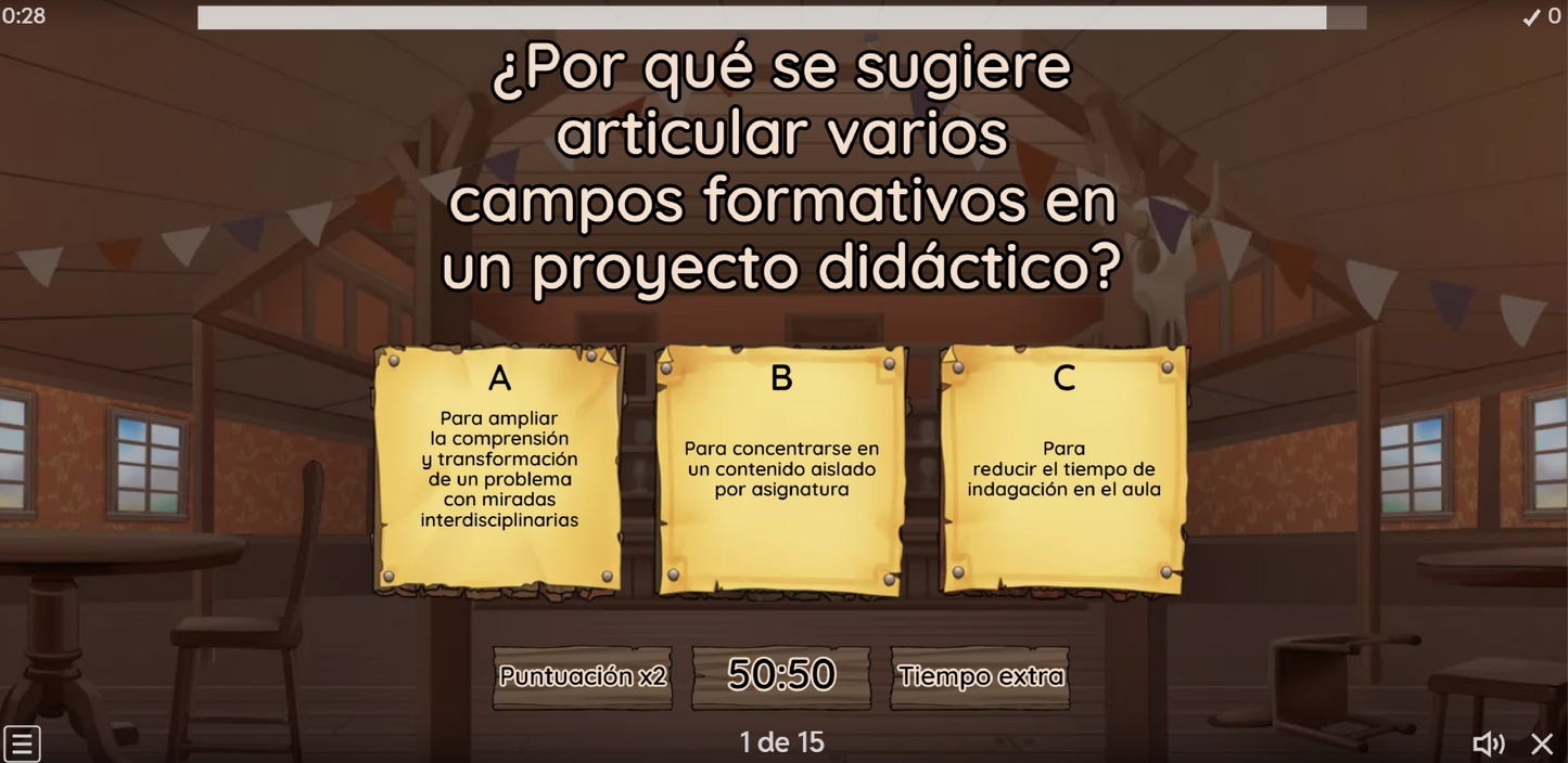 JUEGO INTERACTIVO #38 EXÁMEN RÁPIDO LOS 4 CAMPOS FORMATIVOS DESDE LA MEJOREDU