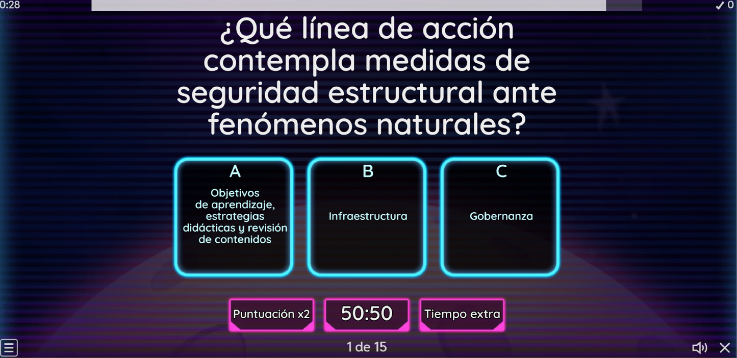 JUEGO INTERACTIVO #41 EXAMEN RÁPIDO LAS 4 LINEAS DE ACCIÓN DE LA NEM