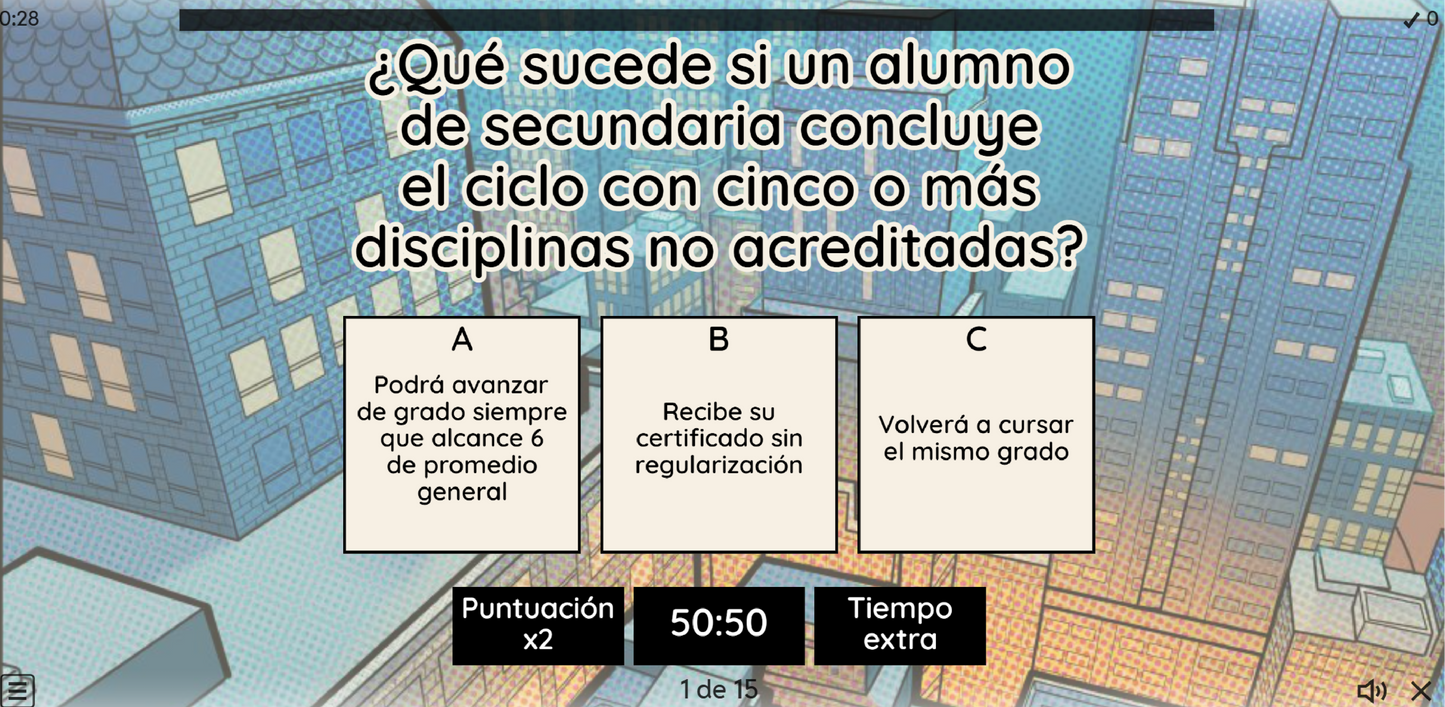 JUEGO INTERACTIVO #46 EXAMEN RÁPIDO ACUERDO NÚMERO 10/09/23