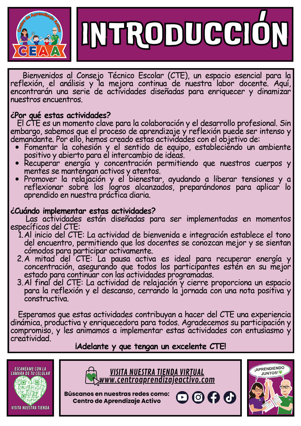 Fichero de 3 Actividades para tu CTE Educación Multigrado Tema 5