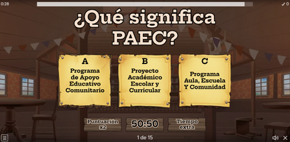 JUEGO INTERACTIVO #8 EXÁMEN RÁPIDO: PROGRAMA AULA, ESCUELA Y COMUNIDAD - Media Superior