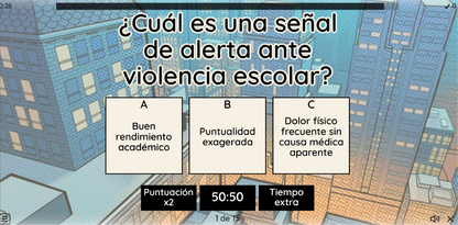 JUEGO INTERACTIVO #40 EXÁMEN RÁPIDO ENTORNOS ESCOLARES SEGUROS