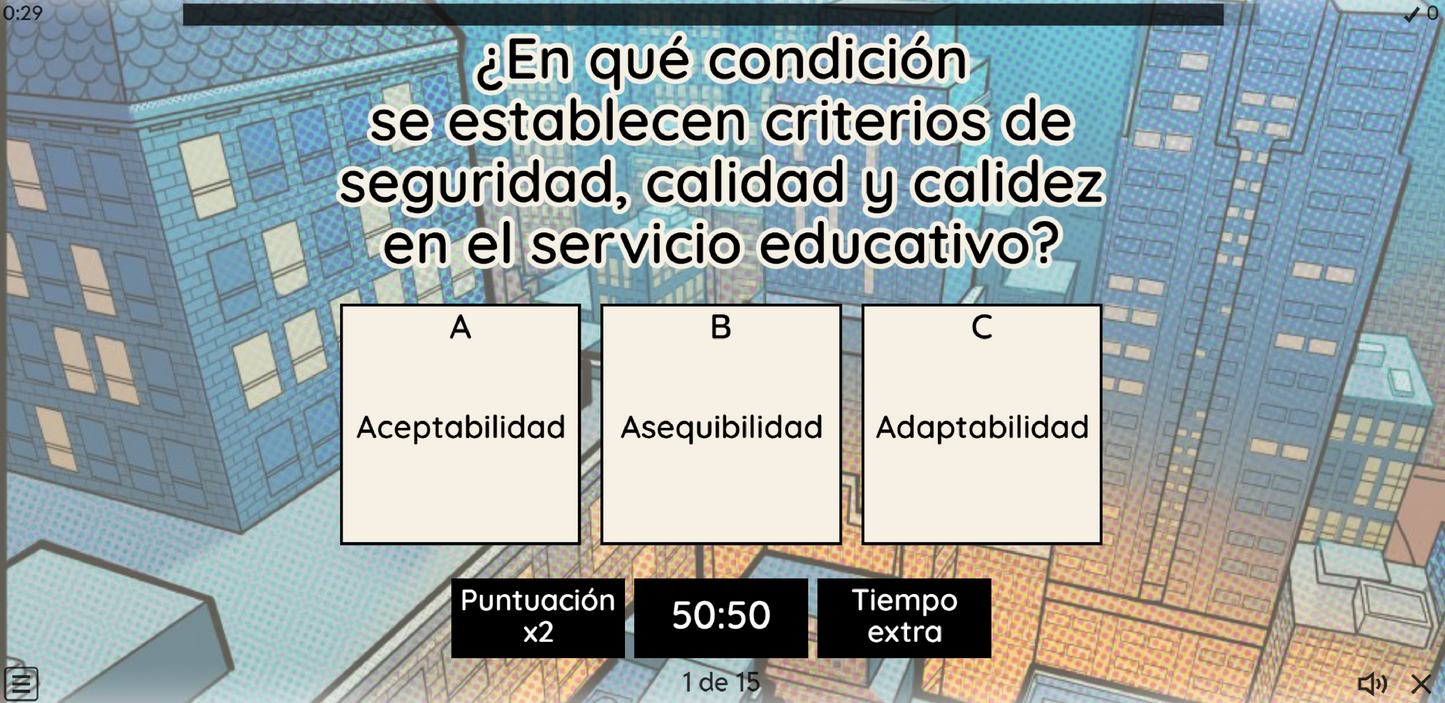 JUEGO INTERACTIVO #43 EXAMEN RÁPIDO LAS 4 CONDICIONES DE LA NEM