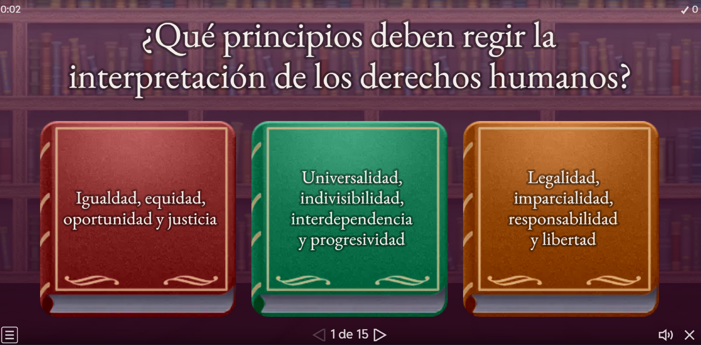 JUEGO INTERACTIVO #3 EXÁMEN RÁPIDO: ARTÍCULOS 1 Y 4 DE LA CONSTITUCIÓN POLÍTICA DE LOS ESTADOS UNIDOS MEXICANOS - Media Superior