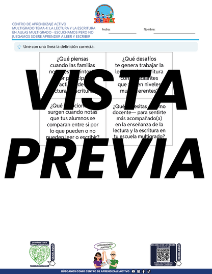 Juegos de Estudio para Imprimir CTE MULTIGRADO TEMA 4