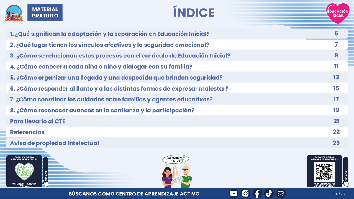 Resumen CTE del Tema 1 Educación Inicial: ADAPTACIÓN Y SEPARACIÓN ¿CÓMO ACOMPAÑAR A BEBÉS, NIÑAS, NIÑOS Y FAMILIAS CON CONFIANZA Y CUIDADO? en PDF