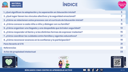 Resumen CTE del Tema 1 Educación Inicial: ADAPTACIÓN Y SEPARACIÓN ¿CÓMO ACOMPAÑAR A BEBÉS, NIÑAS, NIÑOS Y FAMILIAS CON CONFIANZA Y CUIDADO? en PDF