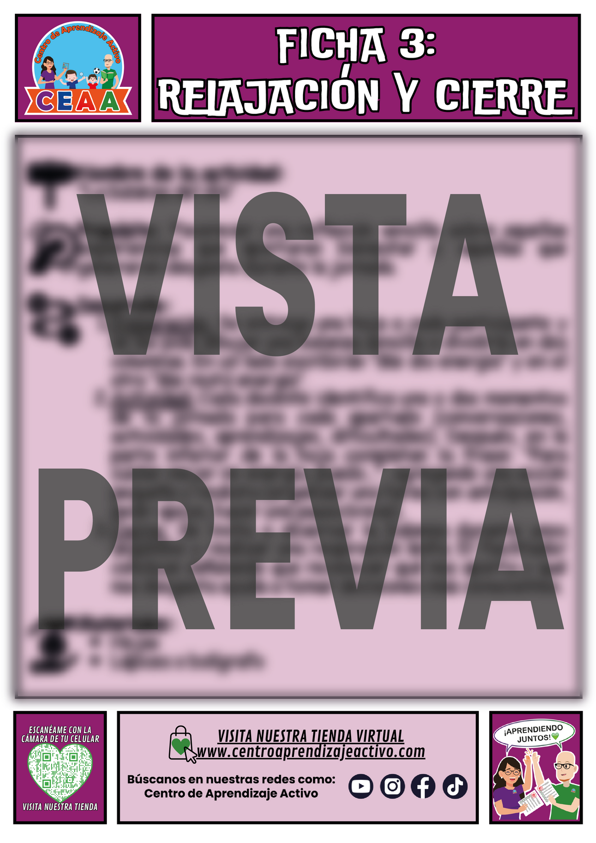 Fichero de 3 Actividades para tu CTE Educación Básica Tema 1