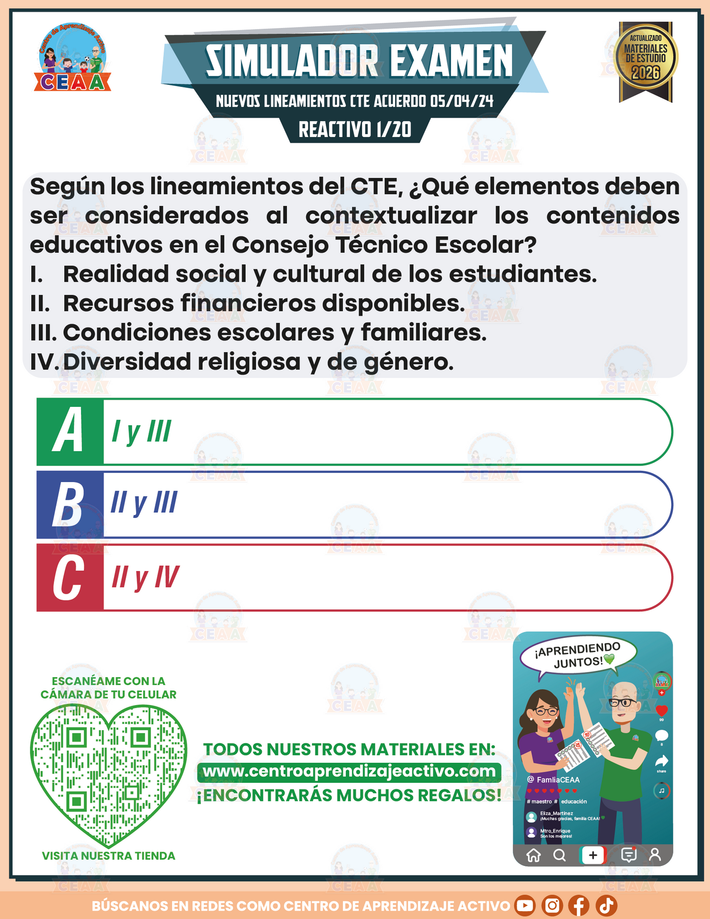 Simulador de Examen - Lineamientos CTE Acuerdo 05/04/24 en PDF