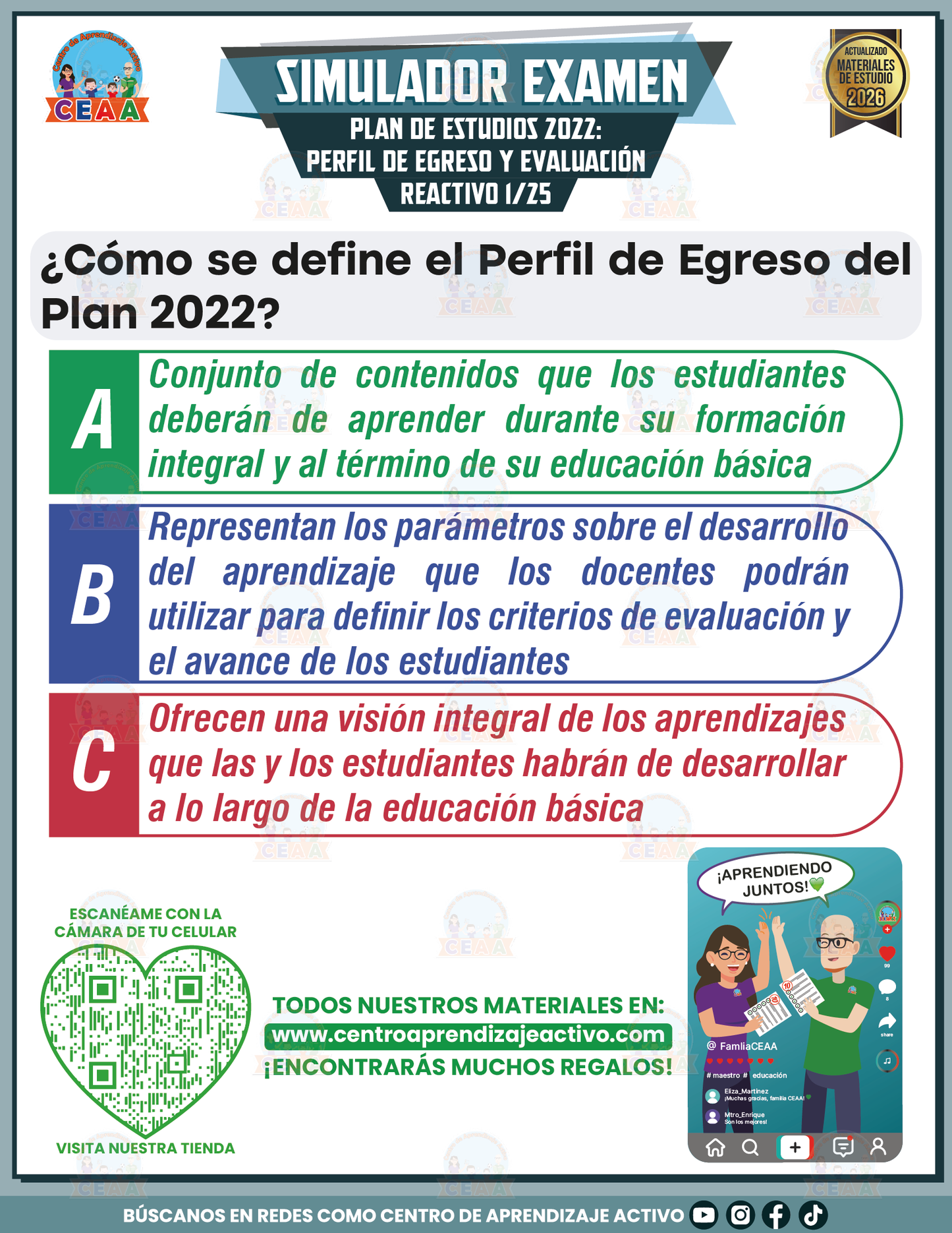 Simulador de Examen - Plan 2022 Perfil de Egreso y Evaluación en PDF