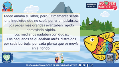 Historias para Maestros Multigrado - LA ESCUELA DE LOS PECES ARCOÍRIS EN EL RÍO SILENCIOSO en PDF