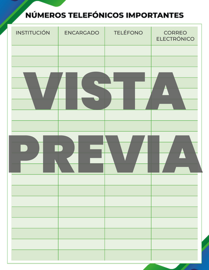 Agenda Formal DIRECTOR Primaria Ciclo Escolar 2024 - 2025 en PDF