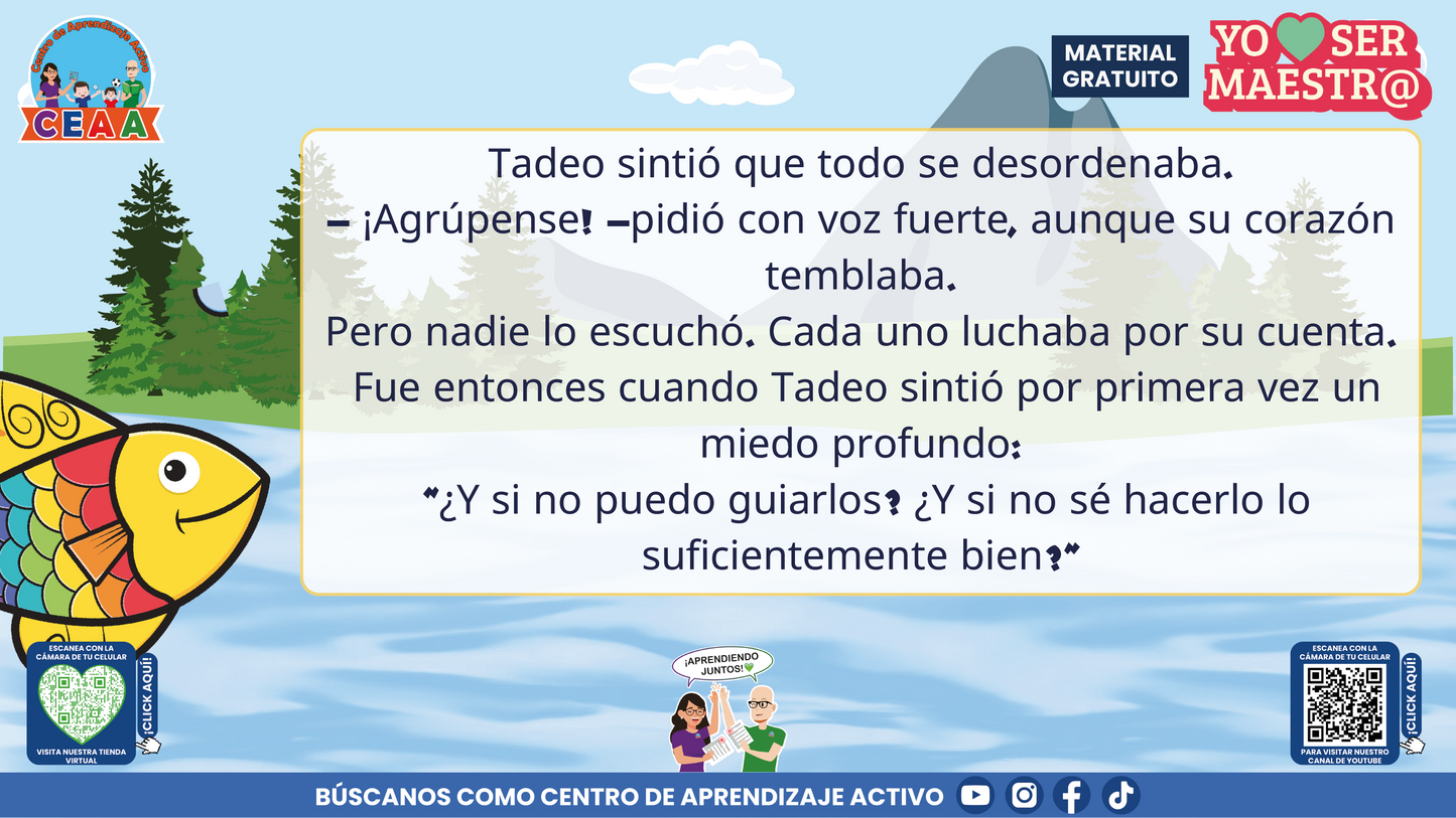 Historias para Maestros Multigrado - LA ESCUELA DE LOS PECES ARCOÍRIS EN EL RÍO SILENCIOSO en PDF