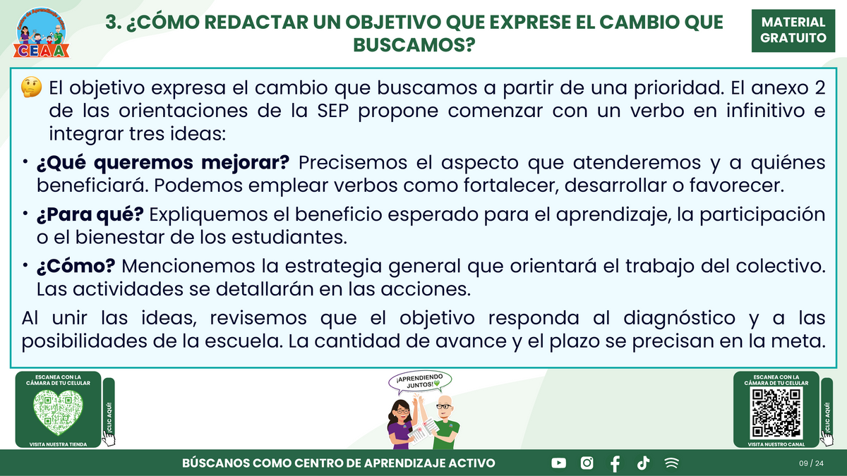 Resumen CTE Sesión 1 Tema: ¿CÓMO REDACTAR OBJETIVOS, METAS Y ACCIONES PARA NUESTRO PROGRAMA DE MEJORA CONTINUA? en PDF
