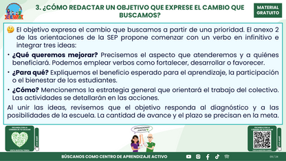 Resumen CTE Sesión 1 Tema: ¿CÓMO REDACTAR OBJETIVOS, METAS Y ACCIONES PARA NUESTRO PROGRAMA DE MEJORA CONTINUA? en PDF