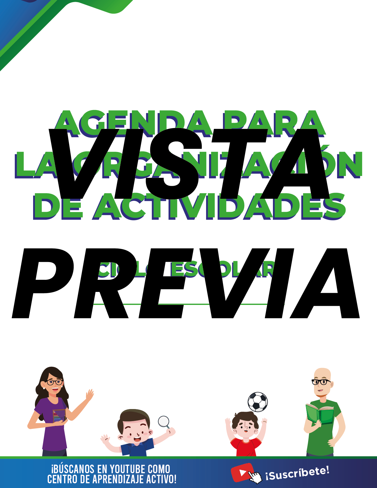 Agenda Formal Verde-azul DIRECTOR Primaria