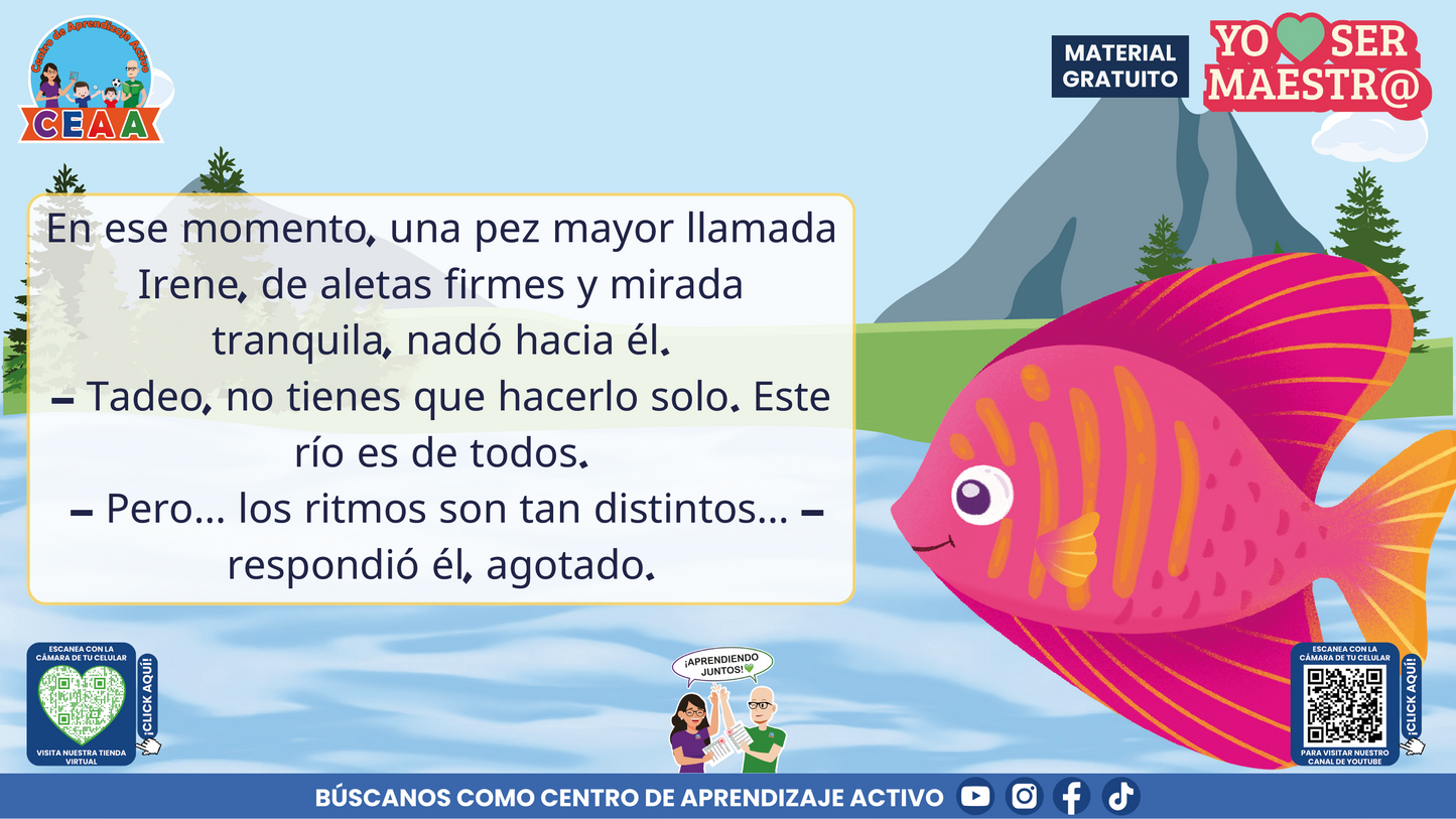 Historias para Maestros Multigrado - LA ESCUELA DE LOS PECES ARCOÍRIS EN EL RÍO SILENCIOSO en PDF