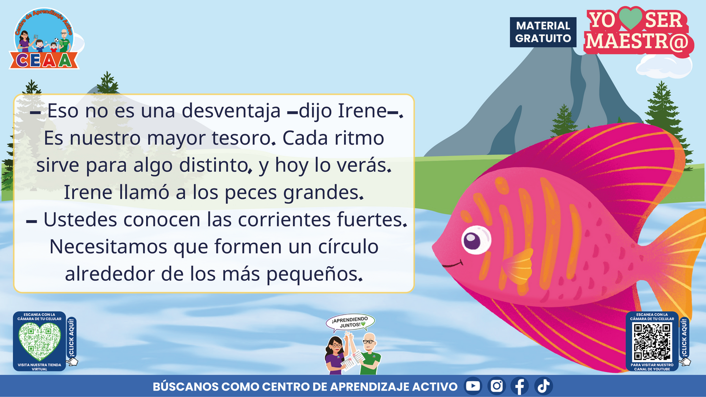 Historias para Maestros Multigrado - LA ESCUELA DE LOS PECES ARCOÍRIS EN EL RÍO SILENCIOSO en PDF