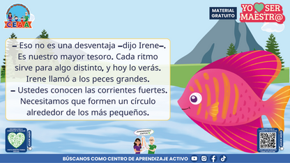 Historias para Maestros Multigrado - LA ESCUELA DE LOS PECES ARCOÍRIS EN EL RÍO SILENCIOSO en PDF