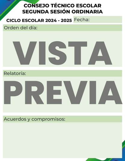 Agenda Formal MAESTRO Secundaria Ciclo Escolar 2024 - 2025  en PDF