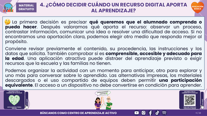 Resumen CTE del Tema 4 Educación Básica: PANTALLAS, REDES SOCIALES E INTELIGENCIA ARTIFICIAL ¿CÓMO ACOMPAÑAR UN USO CRÍTICO, SEGURO Y CON SENTIDO PARA APRENDER? en PDF