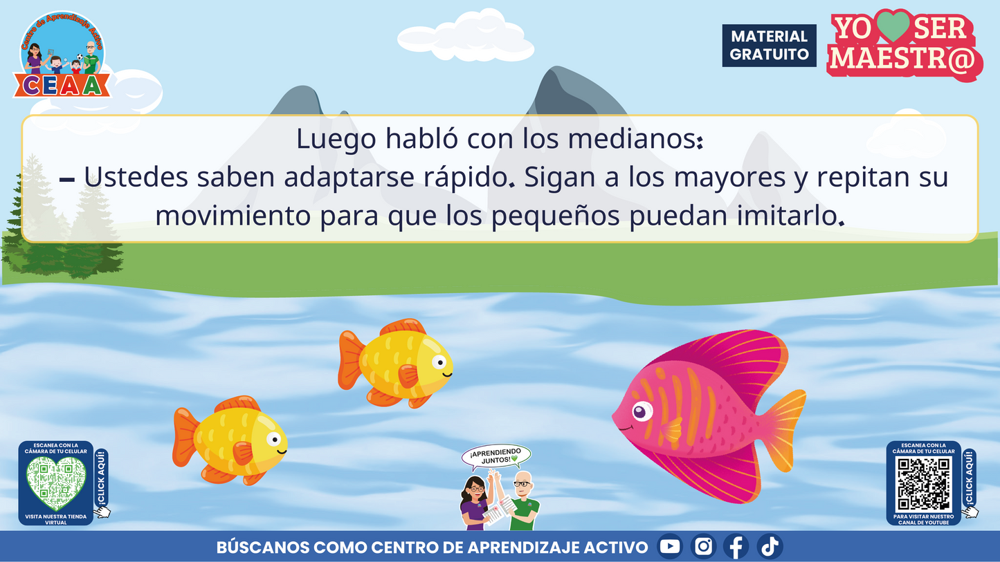 Historias para Maestros Multigrado - LA ESCUELA DE LOS PECES ARCOÍRIS EN EL RÍO SILENCIOSO en PDF