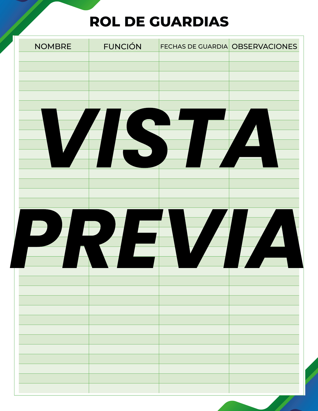 Agenda Formal Verde-azul DIRECTOR Primaria