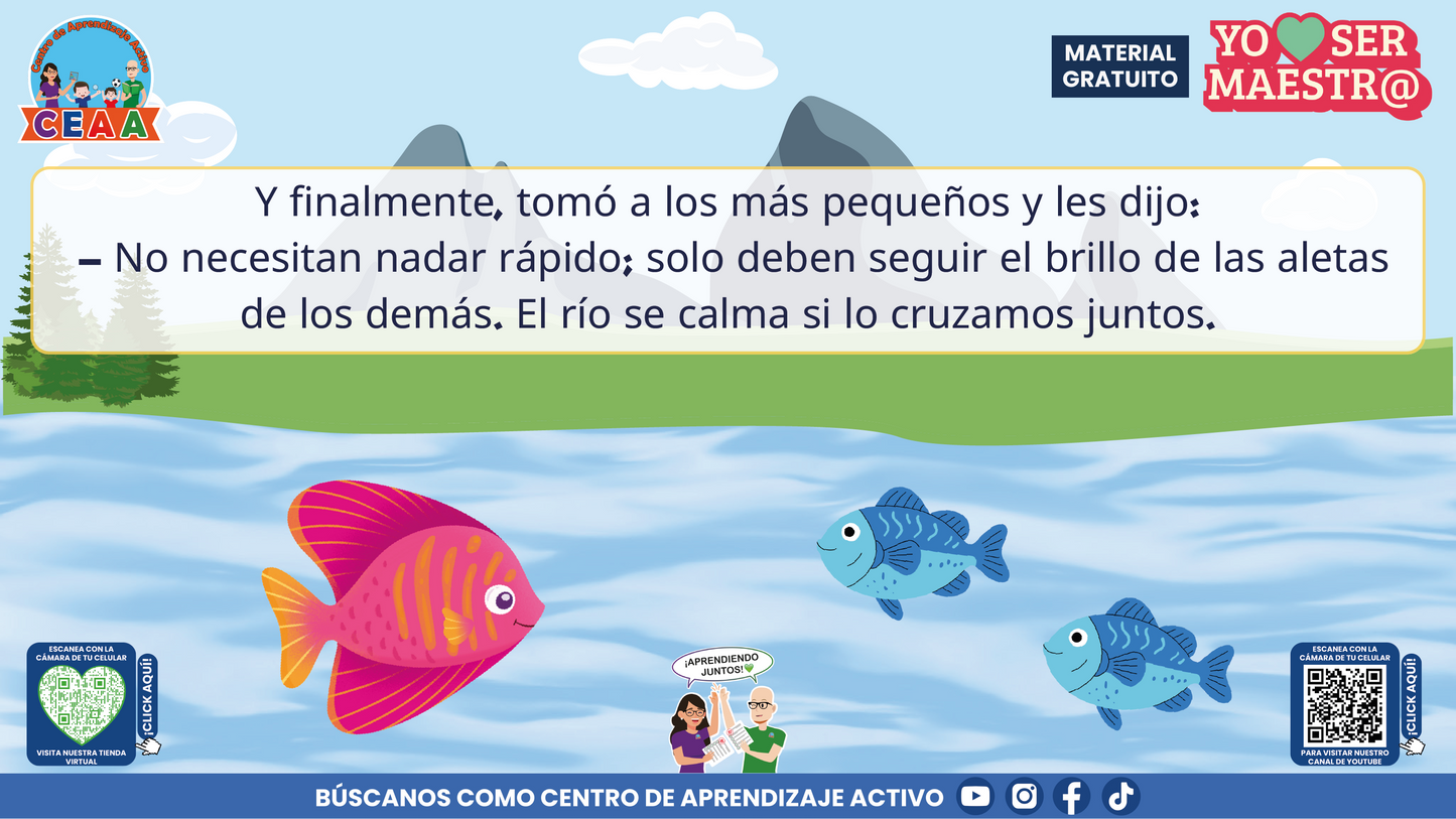 Historias para Maestros Multigrado - LA ESCUELA DE LOS PECES ARCOÍRIS EN EL RÍO SILENCIOSO en PDF