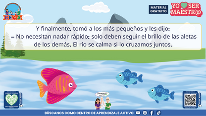 Historias para Maestros Multigrado - LA ESCUELA DE LOS PECES ARCOÍRIS EN EL RÍO SILENCIOSO en PDF