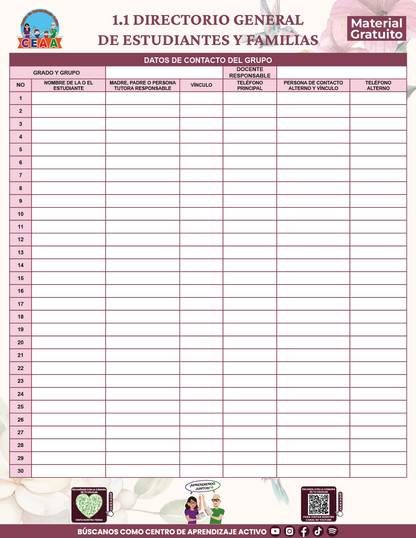 BITÁCORA PARA LA ORGANIZACIÓN Y SEGUIMIENTO PARA LA ATENCIÓN A MADRES Y PADRES DE FAMILIA V1 en PDF