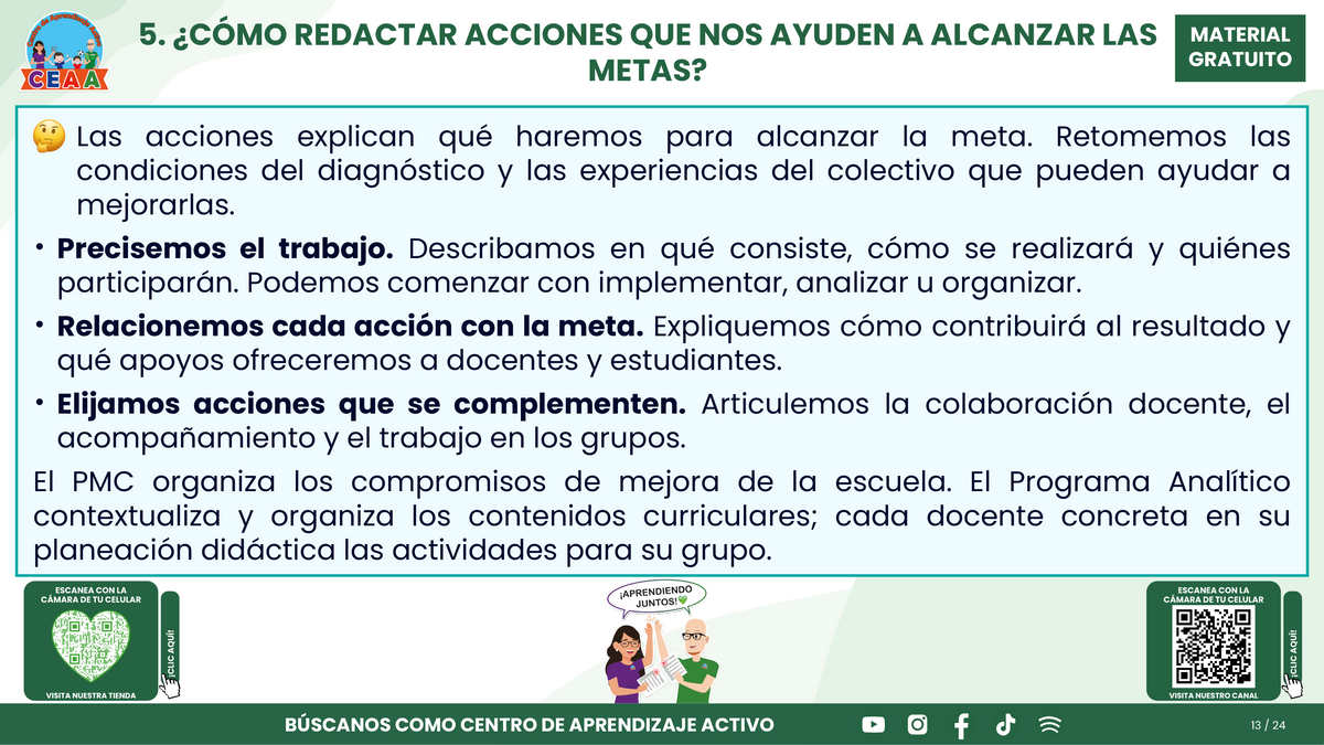 Resumen CTE Sesión 1 Tema: ¿CÓMO REDACTAR OBJETIVOS, METAS Y ACCIONES PARA NUESTRO PROGRAMA DE MEJORA CONTINUA? en PDF