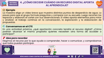 Resumen CTE del Tema 4 Educación Básica: PANTALLAS, REDES SOCIALES E INTELIGENCIA ARTIFICIAL ¿CÓMO ACOMPAÑAR UN USO CRÍTICO, SEGURO Y CON SENTIDO PARA APRENDER? en PDF