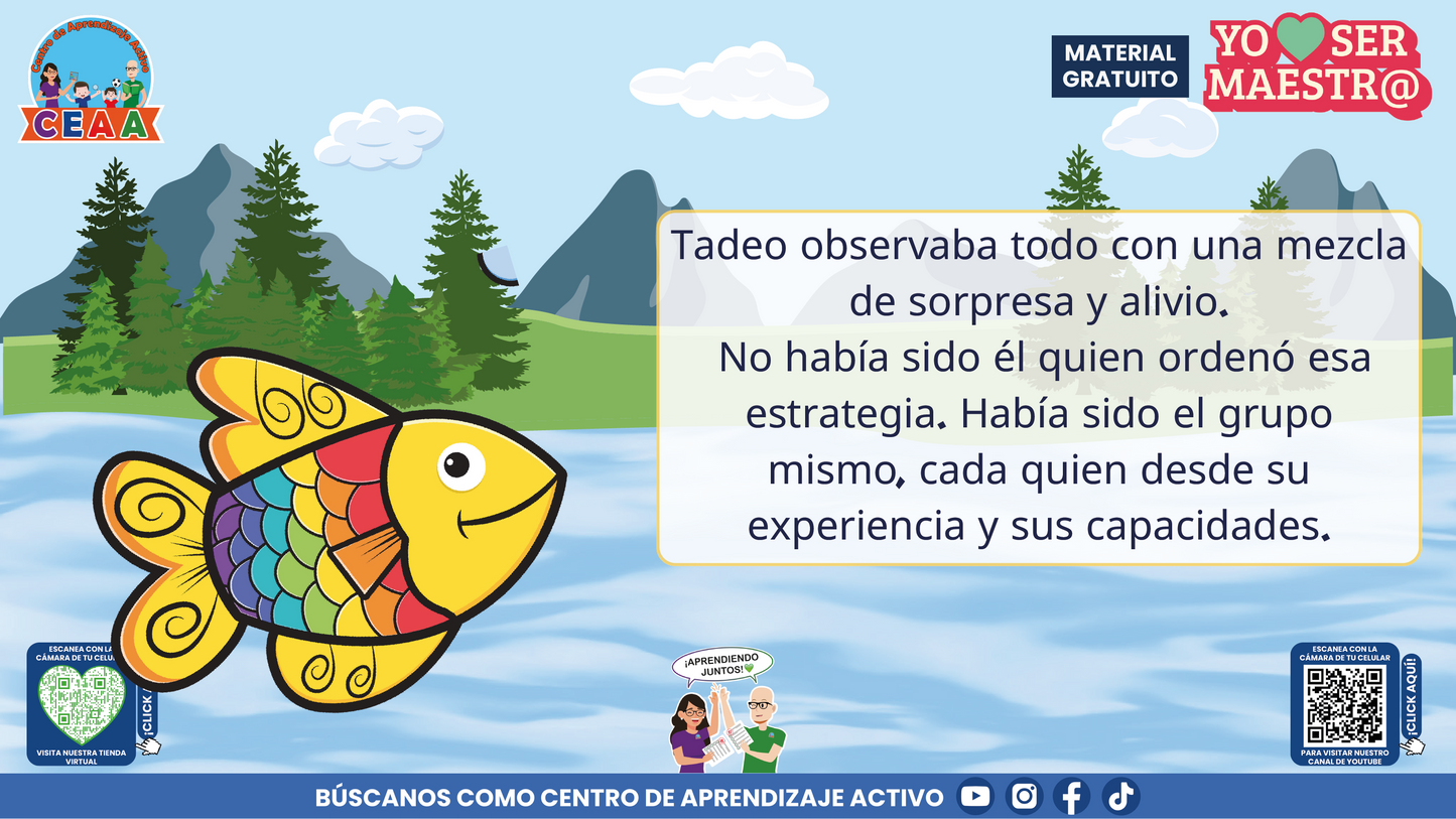 Historias para Maestros Multigrado - LA ESCUELA DE LOS PECES ARCOÍRIS EN EL RÍO SILENCIOSO en PDF
