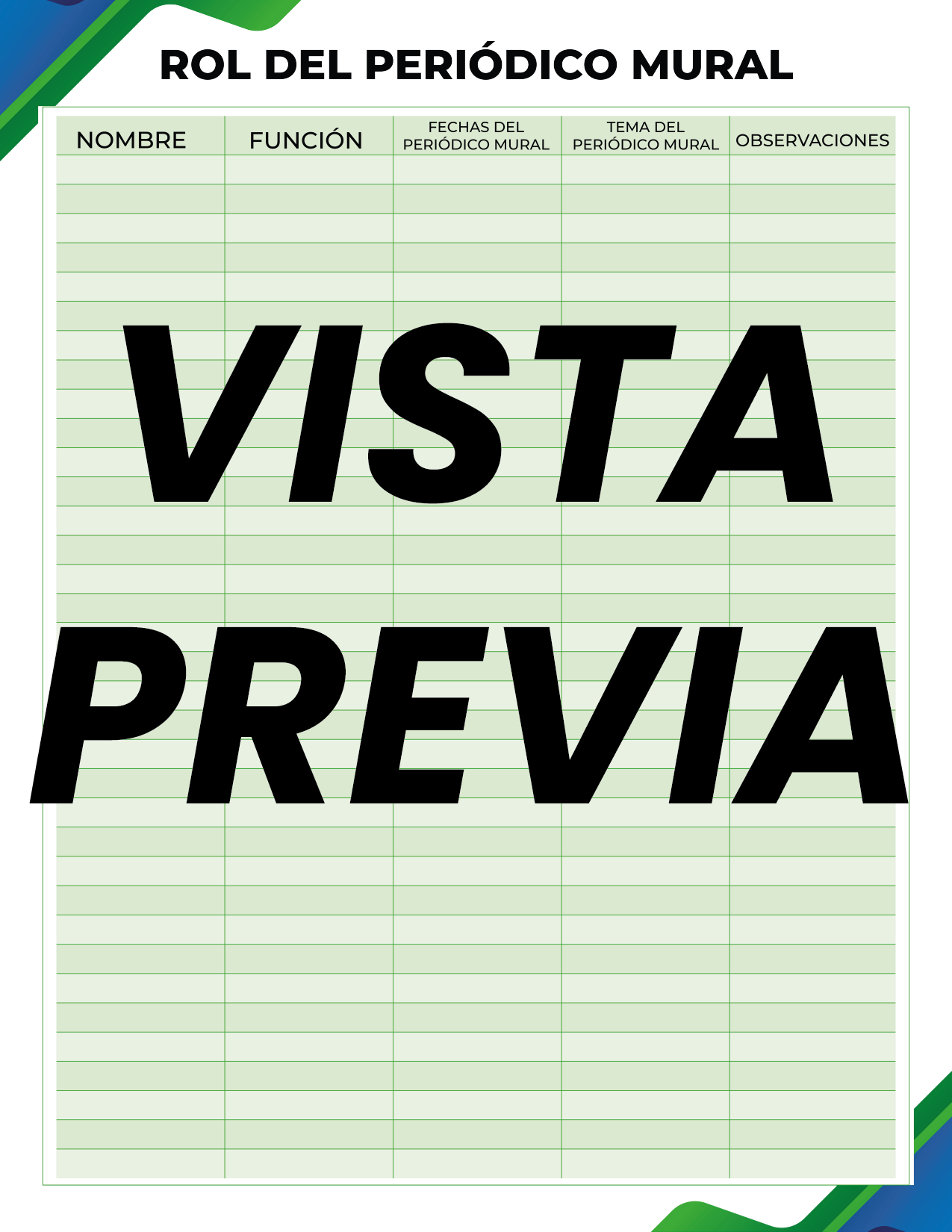 Agenda Formal Verde-azul DIRECTOR Primaria
