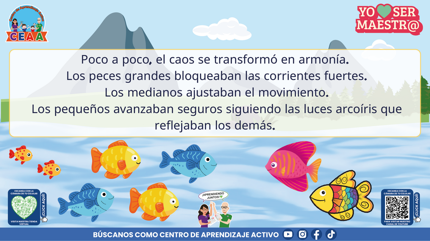 Historias para Maestros Multigrado - LA ESCUELA DE LOS PECES ARCOÍRIS EN EL RÍO SILENCIOSO en PDF