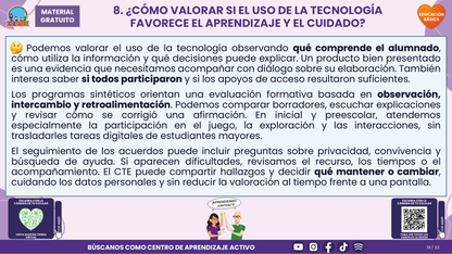 Resumen CTE del Tema 4 Educación Básica: PANTALLAS, REDES SOCIALES E INTELIGENCIA ARTIFICIAL ¿CÓMO ACOMPAÑAR UN USO CRÍTICO, SEGURO Y CON SENTIDO PARA APRENDER? en PDF