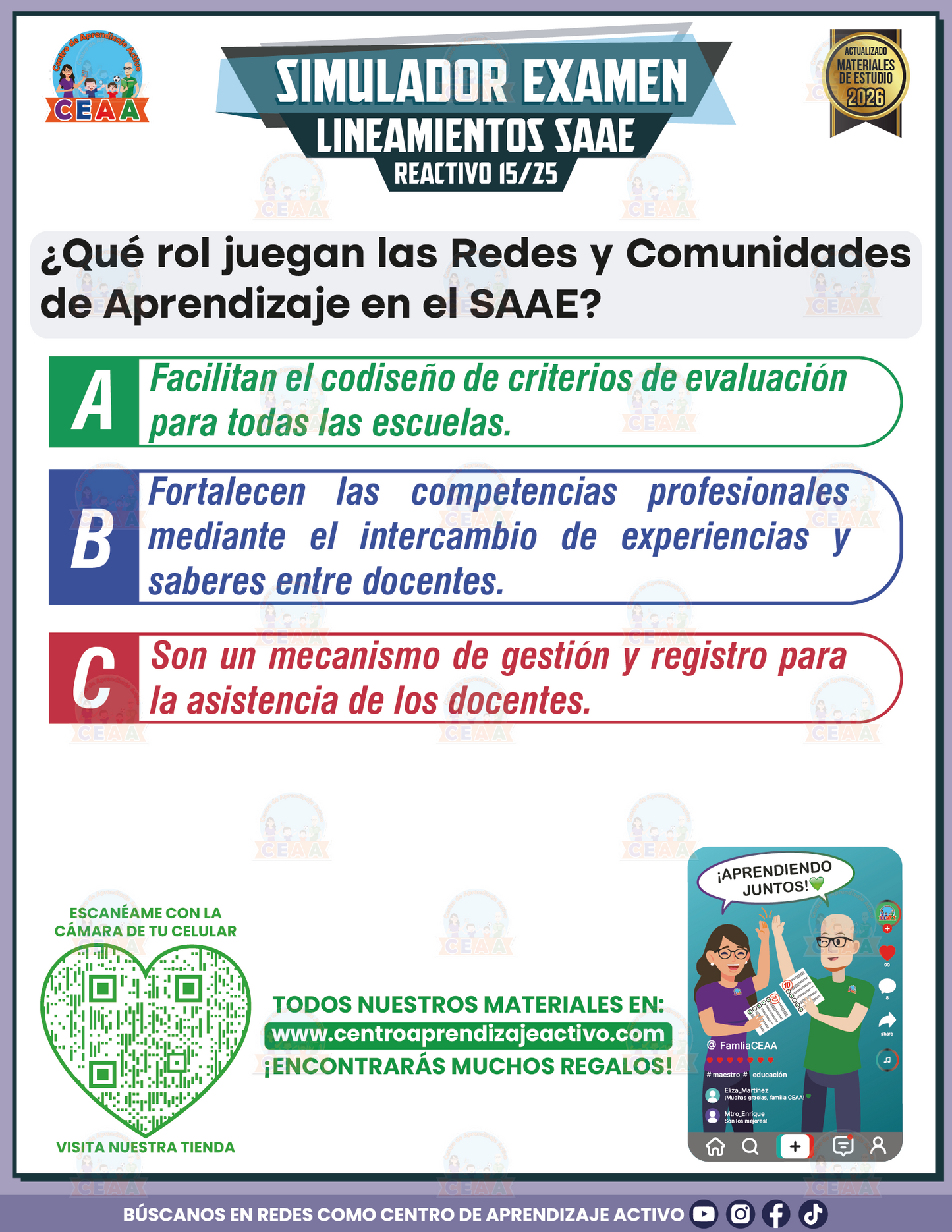 Simulador de Examen -  Lineamientos SAAE en PDF