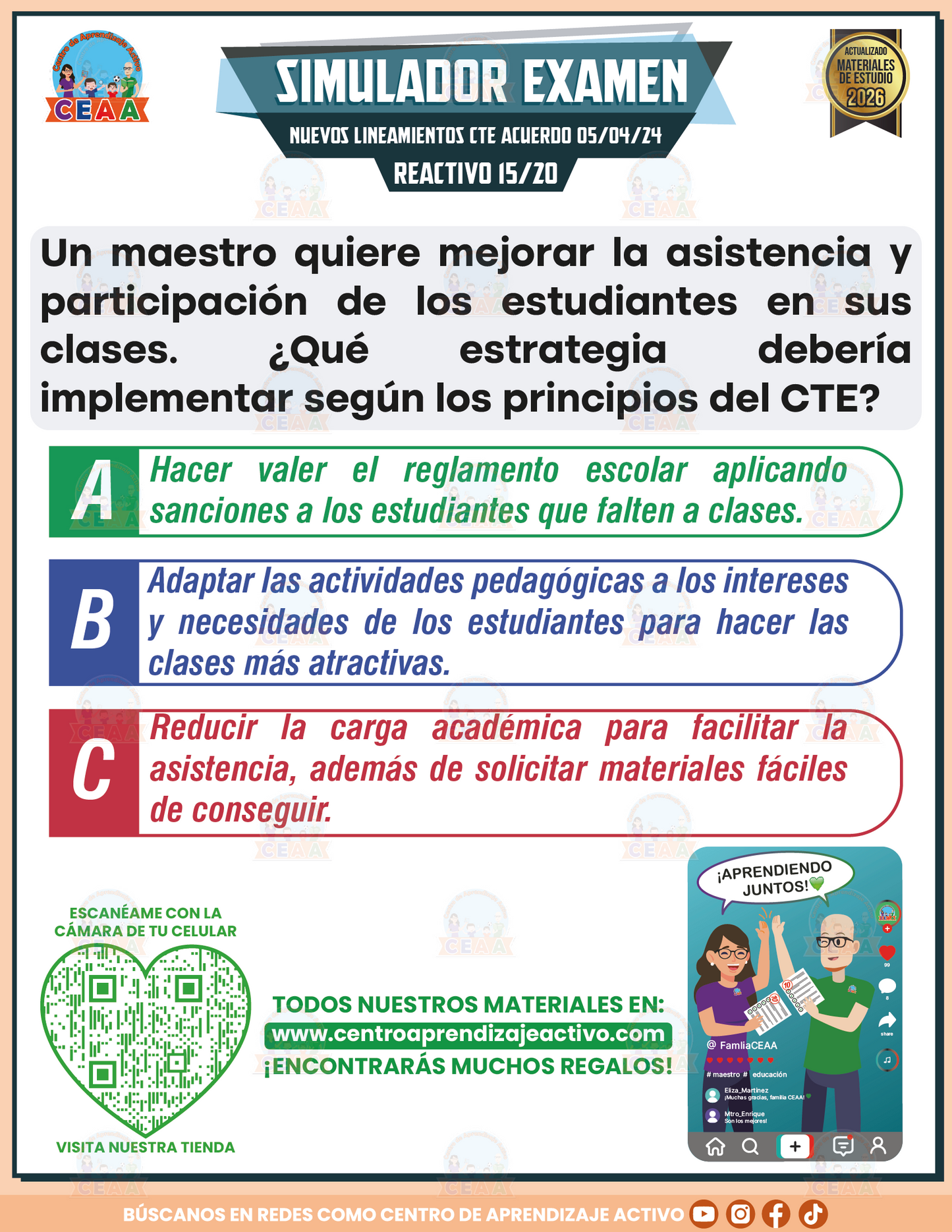Simulador de Examen - Lineamientos CTE Acuerdo 05/04/24 en PDF