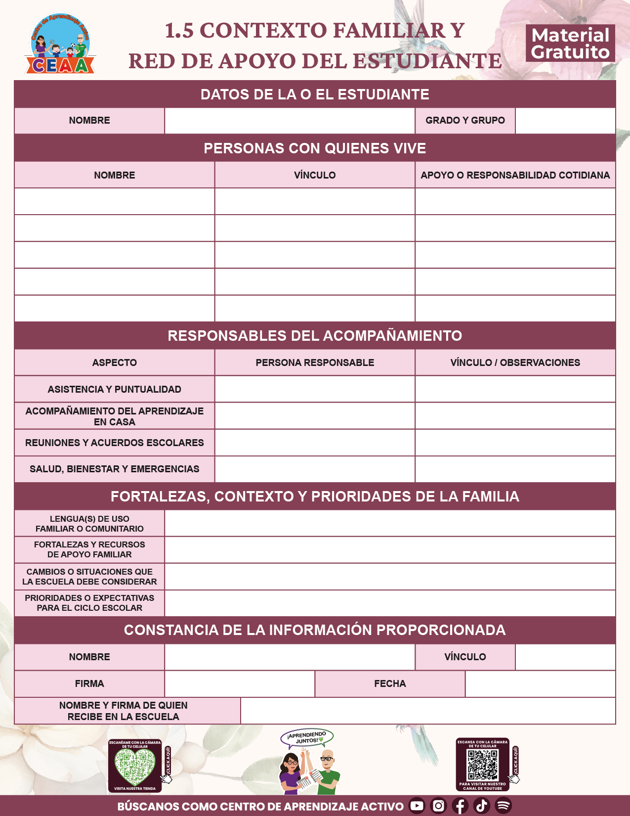BITÁCORA PARA LA ORGANIZACIÓN Y SEGUIMIENTO PARA LA ATENCIÓN A MADRES Y PADRES DE FAMILIA V1 en PDF