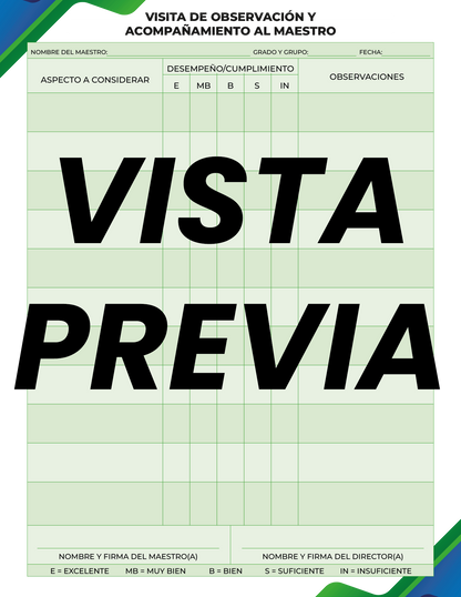 Agenda Formal Verde-azul DIRECTOR Primaria