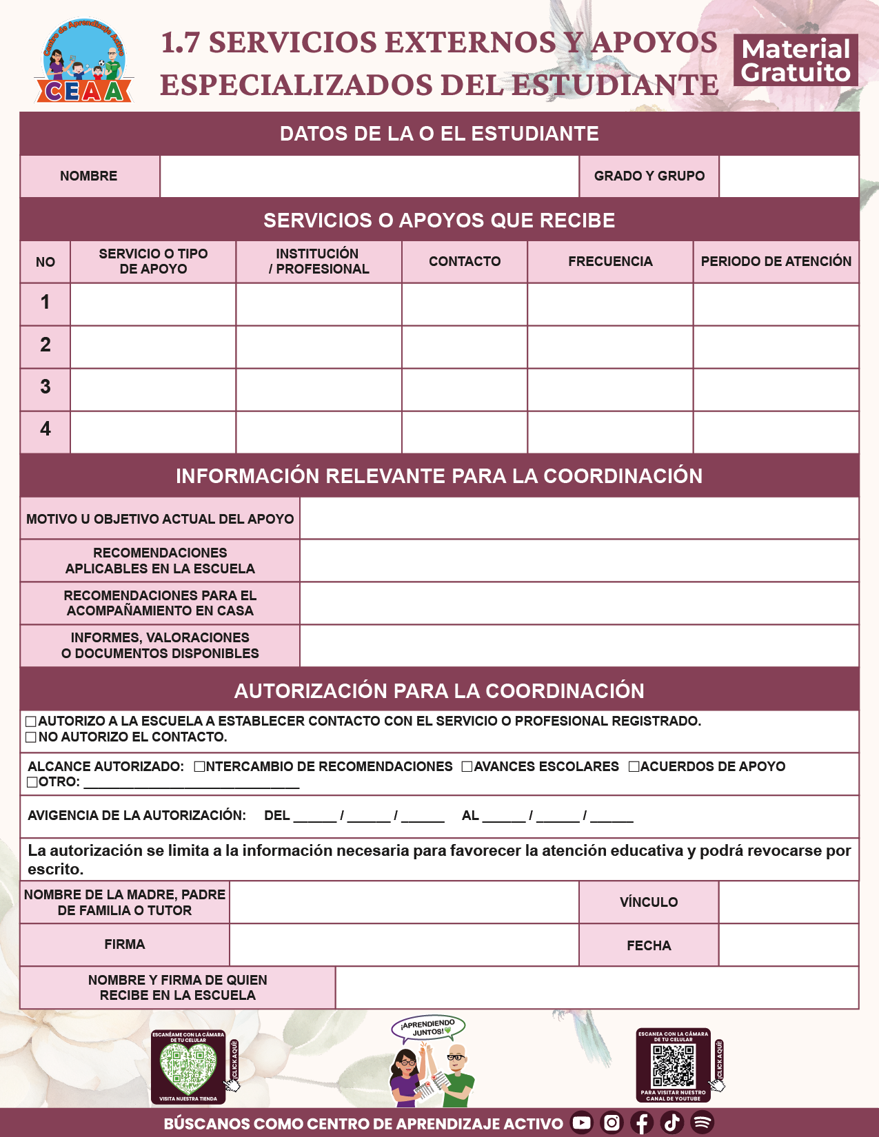 BITÁCORA PARA LA ORGANIZACIÓN Y SEGUIMIENTO PARA LA ATENCIÓN A MADRES Y PADRES DE FAMILIA V1 en PDF