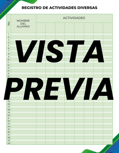 Agenda Formal Verde-azul DIRECTOR Primaria
