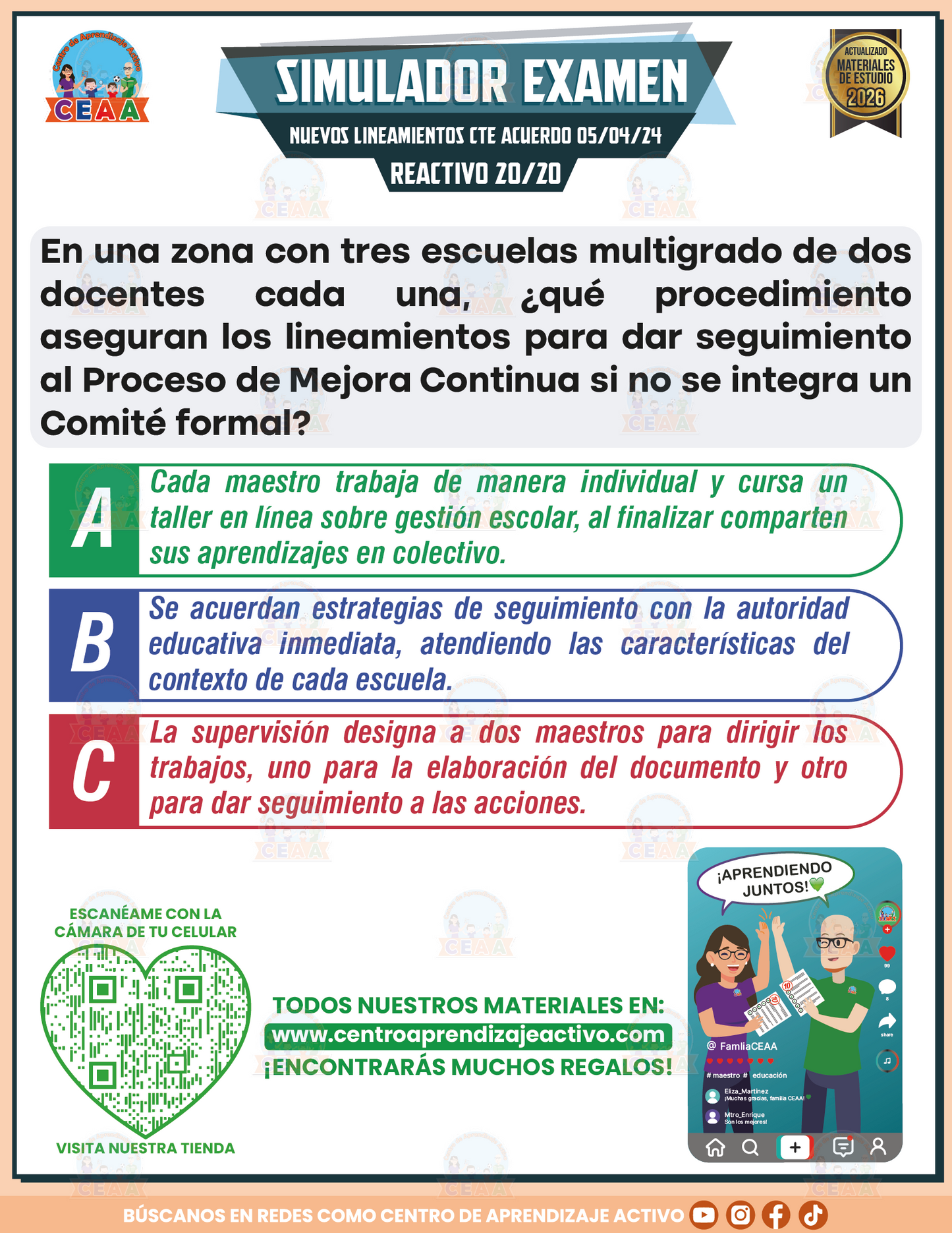Simulador de Examen - Lineamientos CTE Acuerdo 05/04/24 en PDF