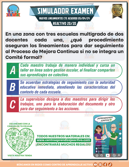 Simulador de Examen - Lineamientos CTE Acuerdo 05/04/24 en PDF